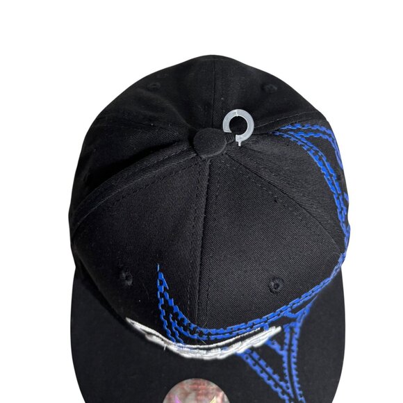 Tapout X Bud Light Fitted Hat S/M Black Blue Stitch Embroidery Tek Flex - Picture 3 of 7